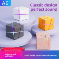 Rubik's cube shaped mini portable speaker – Image 2