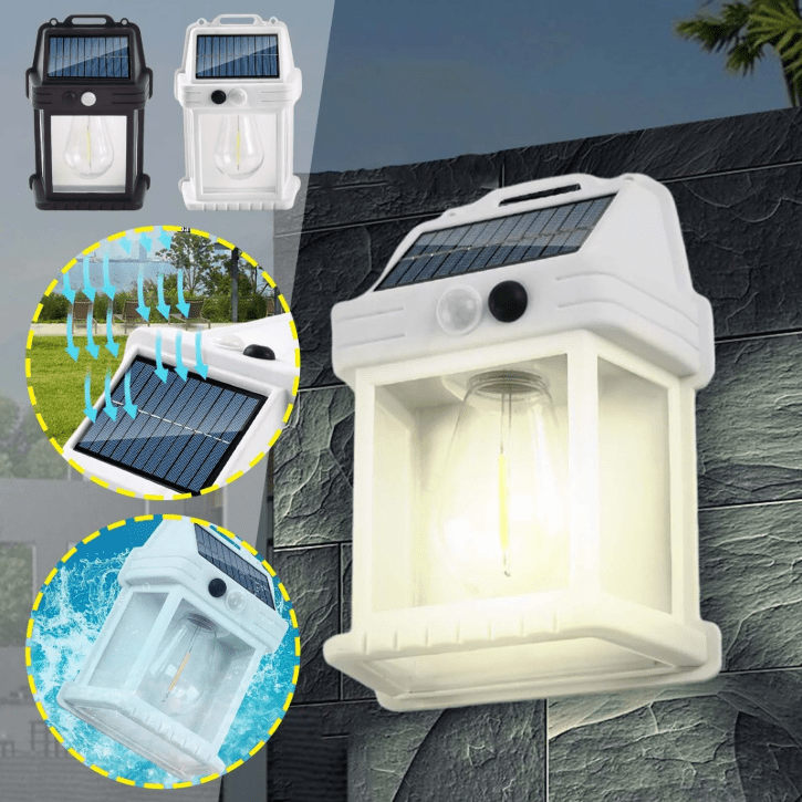 3 pcs Lampes solaires murales extérieures avec détecteur de mouvement, étanches pour porche, patio ou jardin (colleur aléatoire)