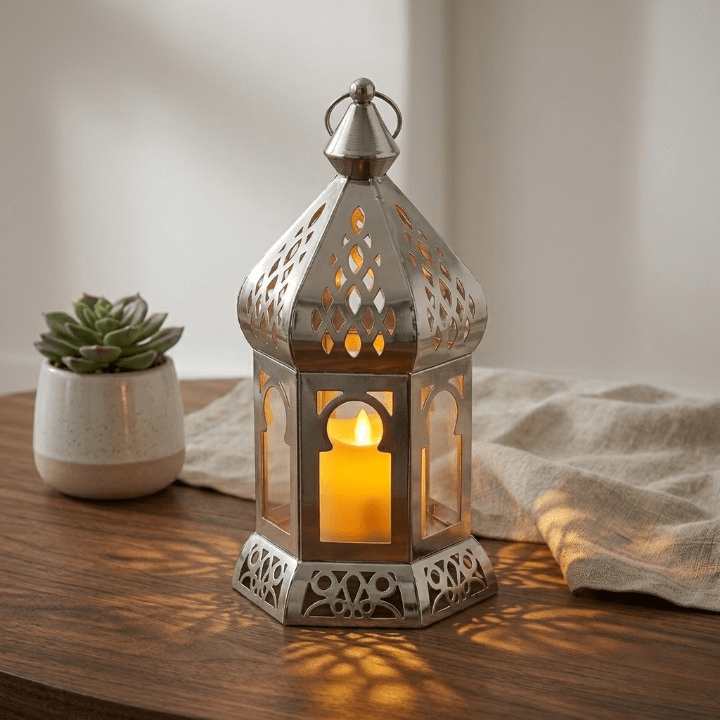 Lanterne décorative orientale élégante pour table et mur – Ambiance chaleureuse maison