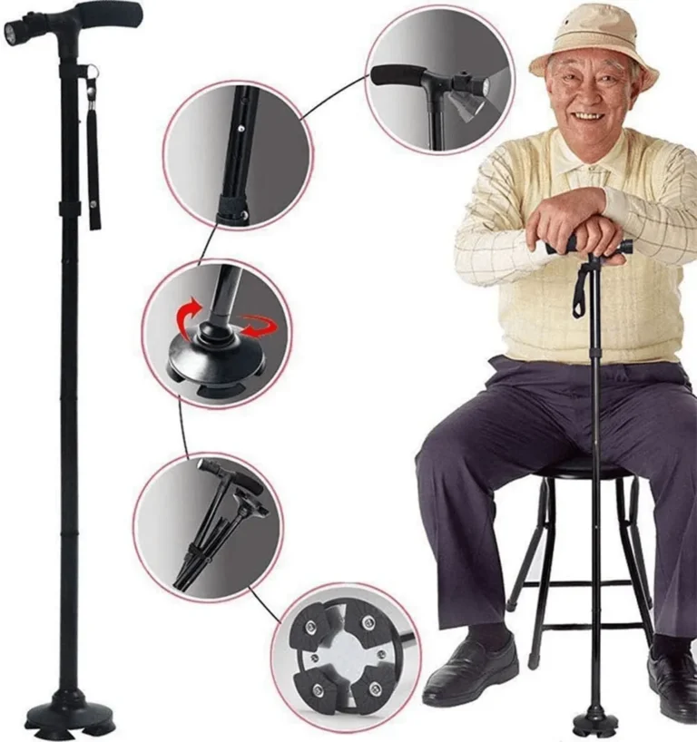 Magic Cane pratique - Canne pliable avec lumière pour guider