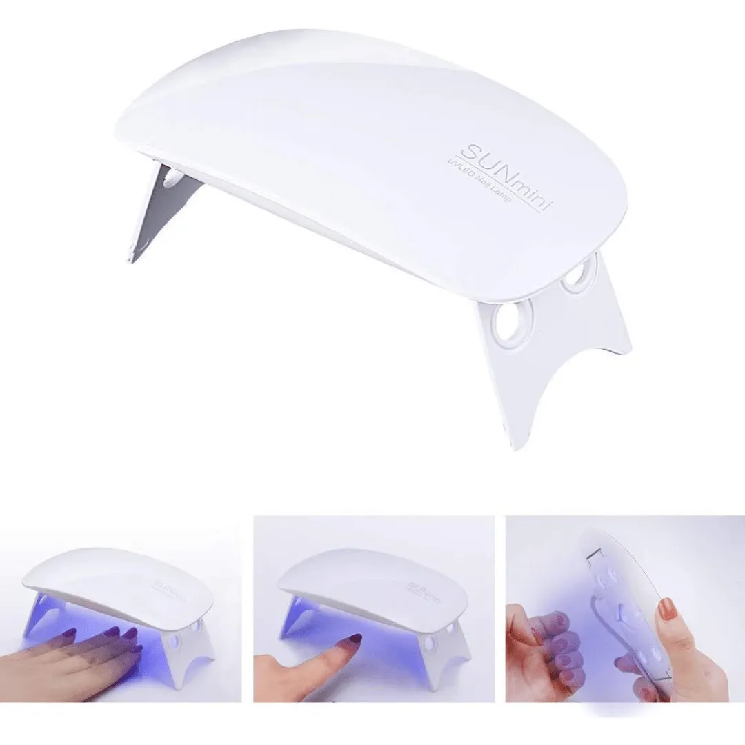 Mini lampe UV LED pour vernis Gel, design souris avec câble USB Mini lampe UV LED pour vernis Gel, design souris avec câble USB