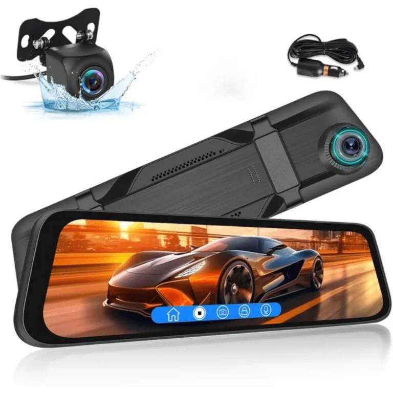 Miroir d'enregistrement de conduite intelligent à double canal avec résolution Full HD 1080P