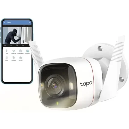 TP-Link Caméra WiFi de Sécurité Extérieure,Vision Nocturne Audio