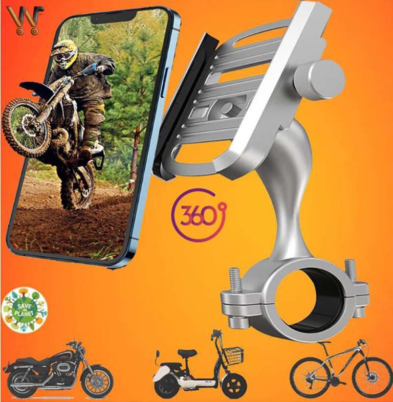 Support de Téléphone en alliage d'aluminium pour guidon de Moto et Vélo, clip de montage pour GPS, Xiaomi, iPhone - Waffir وَفِّـرْ